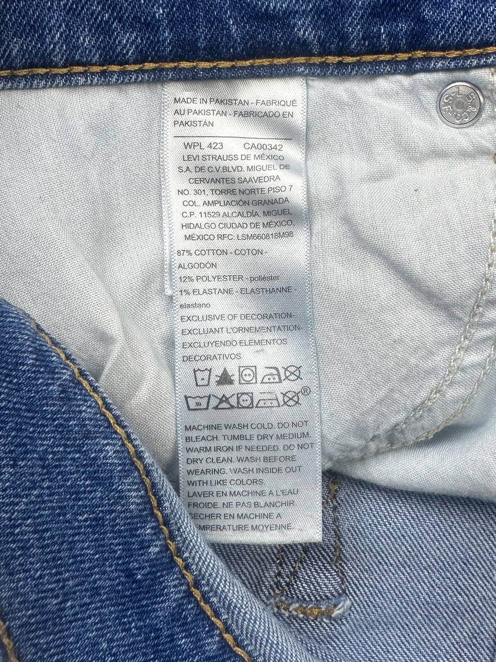 Levi Strauss Signature Heritage Boyfriend Cropped Patchwork Jeans Women’s 6 - Picture 10 of 11